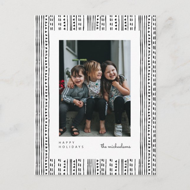 FELIZES HOLIDAYS | Adicione o seu cartão postal fo (Frente)