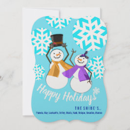 FELIZES HOLIDAYS | Amigos de inverno | Cartão de f