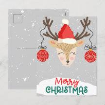 Felizes Renações Feliz Natal Cartões de Férias