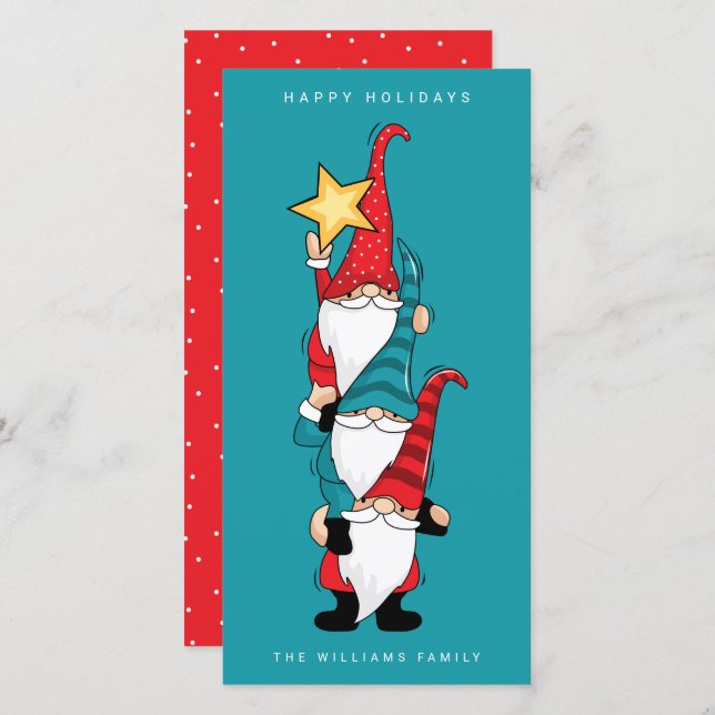 FELIZMENTE FÉRIAS Gnomos, Árvore Decoradora (Frente/Verso)