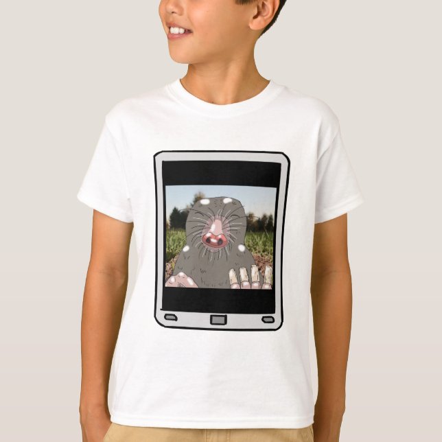 Felpudo Express® Mole Selfie Kid T-Shirt (Frente)