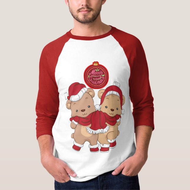 Felry Christmas Raglan T-Shirt (Frente)