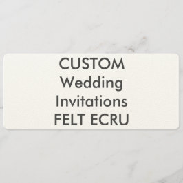 FELT ECRU 110lb Convites para casamento de 9,25" x