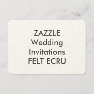 FELT ECRU 5" x Convites para Casamento de 3,5"