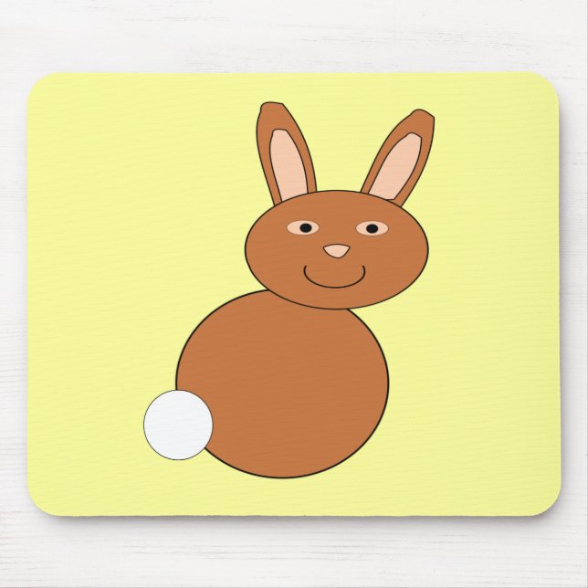 Felz pascoa Bunny Mousepad (Frente)