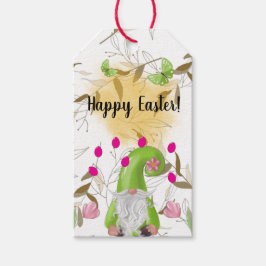 Felz pascoa com a etiqueta Bunny, Gnome e Iris Gif