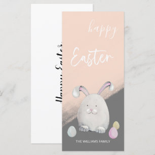 felz pascoa Happy Bunny Watercolor