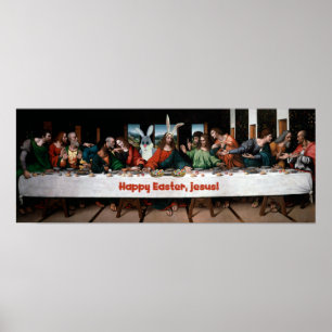 Felz pascoa, Jesus! Poster de Páscoa engraçada