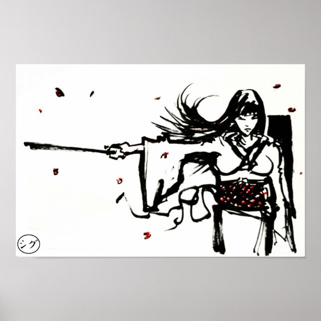 Female Samurai Poster (Frente)