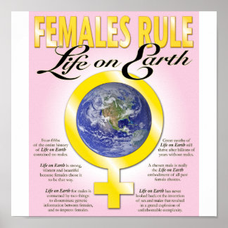 Females governa a vida na Terra poster