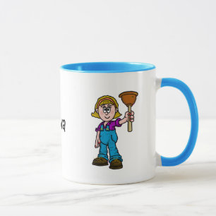 Fêmea ou senhora Canalizador Caneca (o
