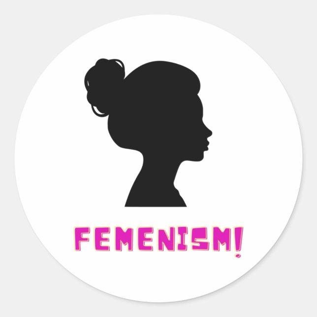 Feminismo - Direitos das Mulheres!! Adesivo (Frente)