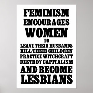 Feminismo Encoraja Mulheres Poster