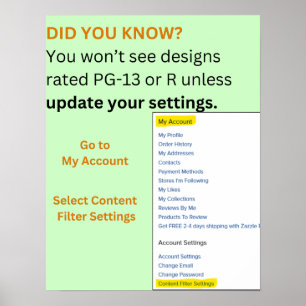 feminista - configurações no Zazzle - poster