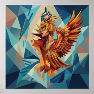 Fênix Ascendente – Poster de Arte Moderna