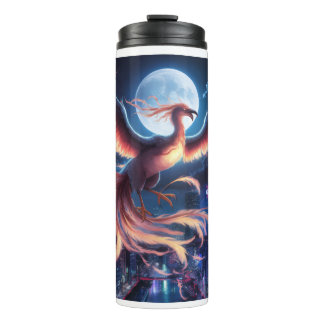 Fênix flamejante Garrafa Térmica