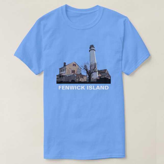 FENWICK ISLAND LIGHT T-Shirt (Frente do Design)