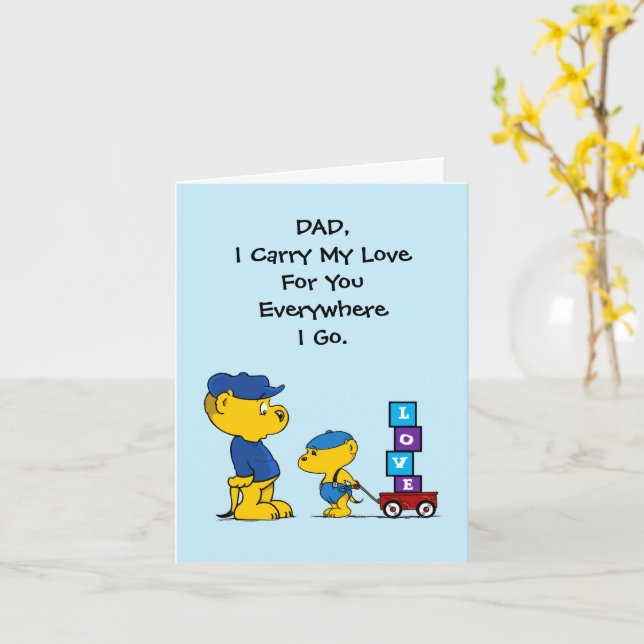 Ferald | Cartão de saudação do Dia de os pais (Flor Amarela)