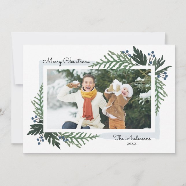 Feriado adorável - Cartões de foto de Natal (Frente)