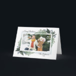 Feriado bonito - cartão da foto do Natal<br><div class="desc">cartão bonito da foto do Natal do feriado 7x5. Customizável. Parte de uma coleção</div>