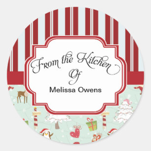 Feriado da cozinha dos adesivos