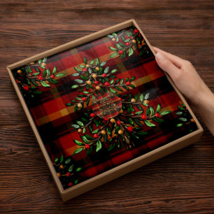 Feriado da Xadrez de Natal Papel tecidular