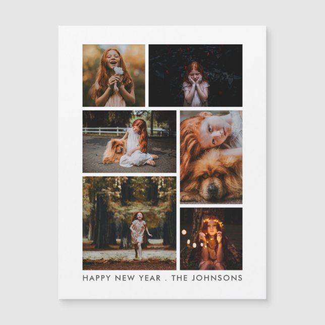 Feriado de Ano Novo Personalizado pela Colagem de  (Frente)