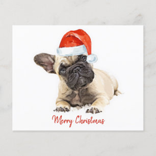 Feriado de Cachorro Pupado de Natal em Buldogue Fr