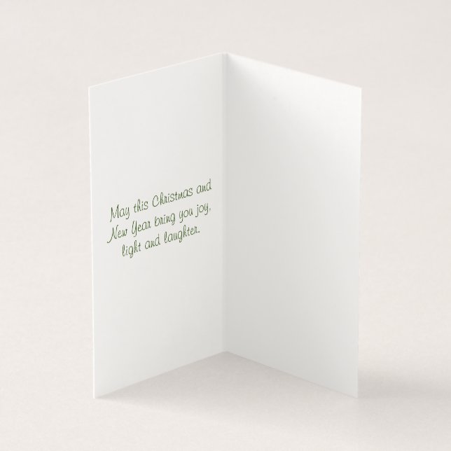 Feriado de Cartão de Natal Deseja Amado (Interior)