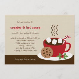 Feriado de chocolate e Convite de festas de Natal