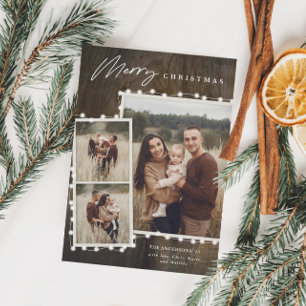 Feriado de Colagem de Fotos - Luzes de Natal Russa