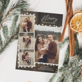 Feriado de Colagem de Fotos para Luzes de Natal Ru