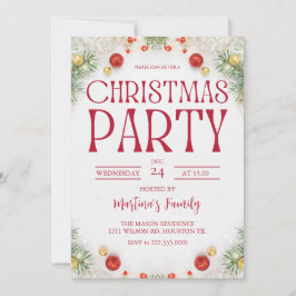 Feriado de Convites de festas de Natal