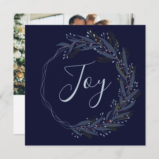 Feriado de Natal Botânico Moderno (Frente/Verso)