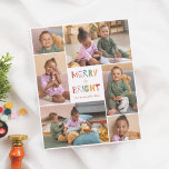 Feriado de Natal de Feliz e Brilho 6<br><div class="desc">Capture a magia da temporada de festas com esta design de Gráficos de Férias de Natal "Feliz de e Brilho". Este design festivo e alegre mostra seis fotos personalizadas, organizadas em um layout de colagem divertido. No centro, entre as fotos, lê-se "Feliz Brilho" em tipografia bonita e colorida. Seu nome...</div>