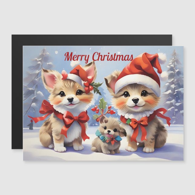 Feriado de Natal Festivo dos Cachorros (Frente/Verso)