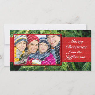 Feriado de Natal para Cartões de Foto Personalizad