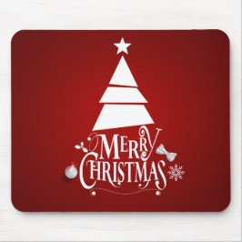 Feriado de Natal Vermelho Elegante | Mousepad