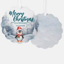 Feriado de neve da árvore de Natal, Engraçado Ping