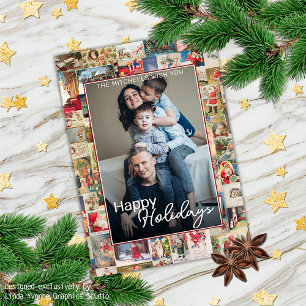 Feriado de Padrão de Cartões de natal de Natal Per