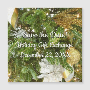 Feriado de Prata e Árvore de Natal Dourada