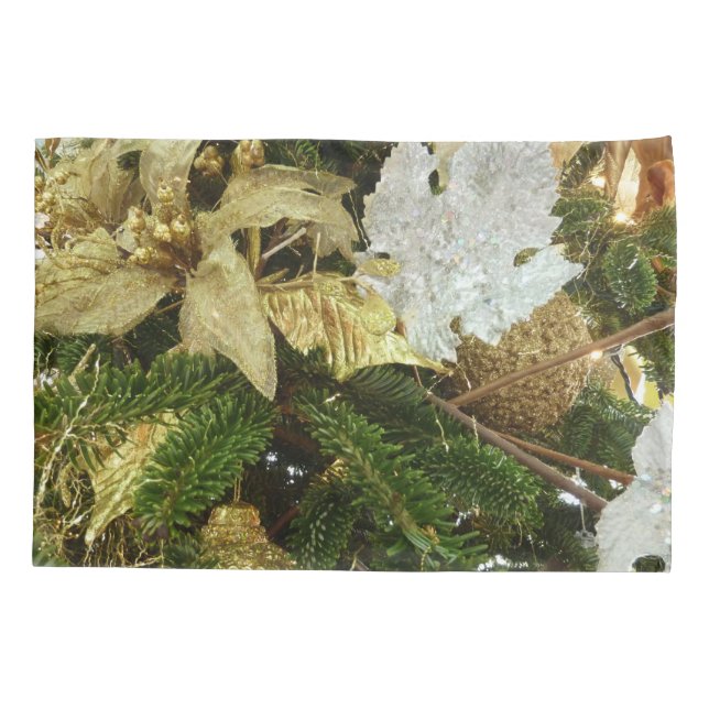 Feriado de Prata e Dourado Árvore de Natal II (Verso)