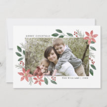 Feriado Floral - Cartões de foto de Natal