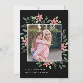 Feriado floral, cartões de foto de Natal