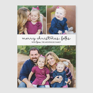 Feriado magnético do Natal da foto ocasional do