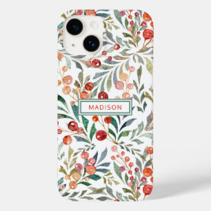 Feriado Natal Aquarela Personalizado Floral Person
