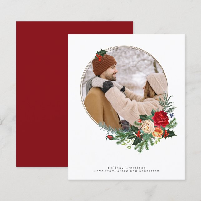 Feriado ORÇAMENTAL Foto Botânica de inverno Person (Frente/Verso)
