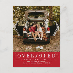 Feriado salve a data do cartão postal vermelho