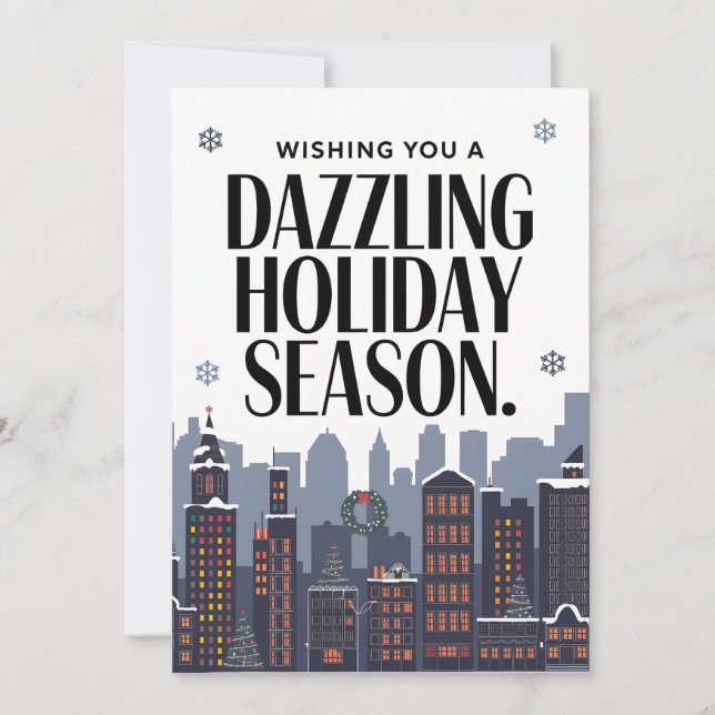 Feriado surpreendente - Cartão de Natal (Frente)