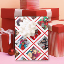 Feriado Vermelho de Colagem de Fotos